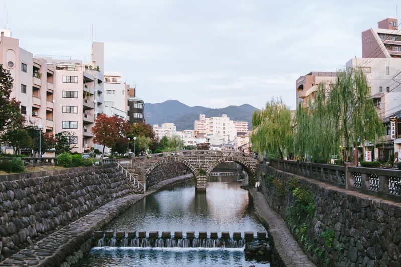 Fukuoka Private Tour - Nagasaki Megane bridge