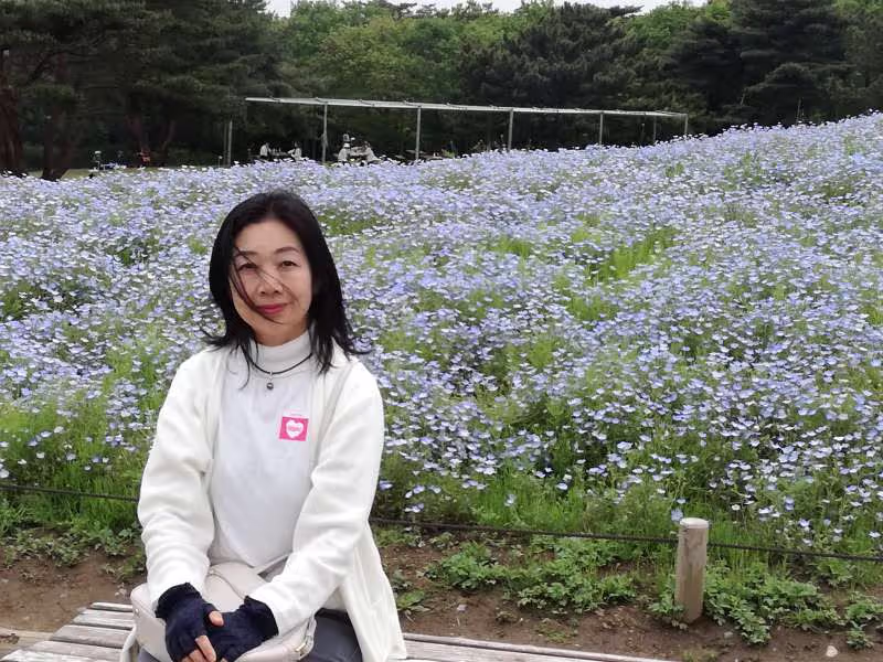 Chiba Private Tour - Nemofira flowers and other flowers bloomed early this year.