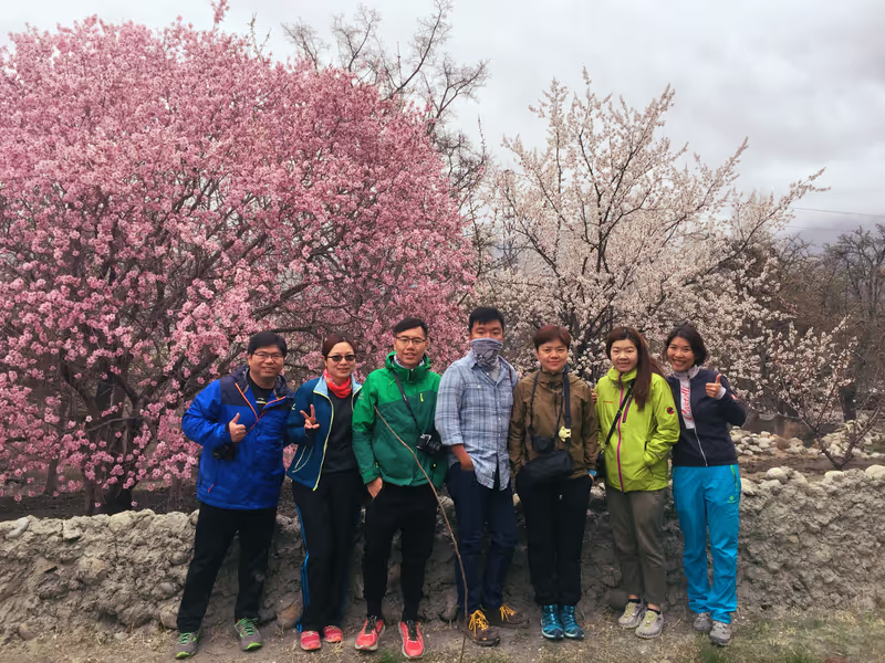 Islamabad Private Tour - Guest from Hongkong Enjoying Spring at northern Pakistan