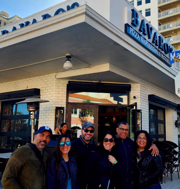 Tampa Bay Private Tour - Tour Guest from the Dominican Republic enjoying the Clearwater Beach Food, Drink, & Trivia Tour
