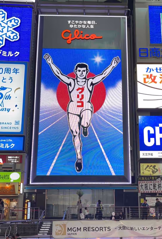 Osaka Private Tour - Glico Running Man sign in Dotonbori