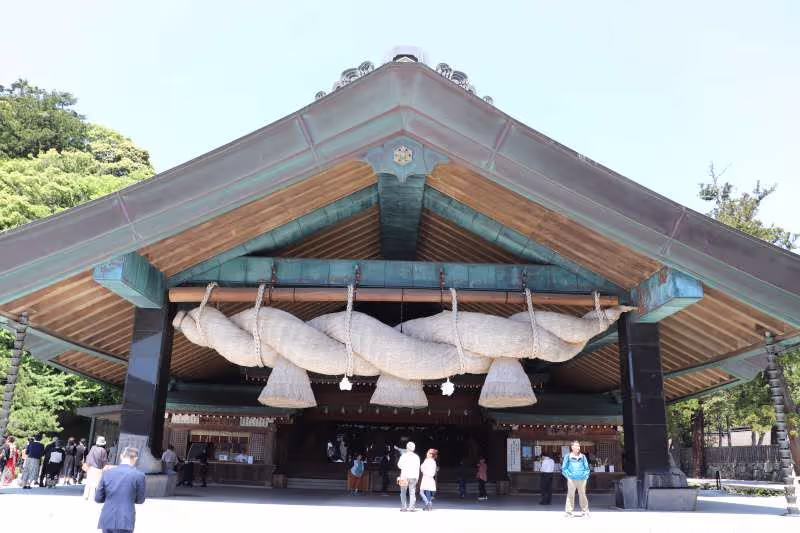 Shimane Private Tour - Hall of worship in Izumo Taisha shrine in Izumo City ,Shimane Pref.