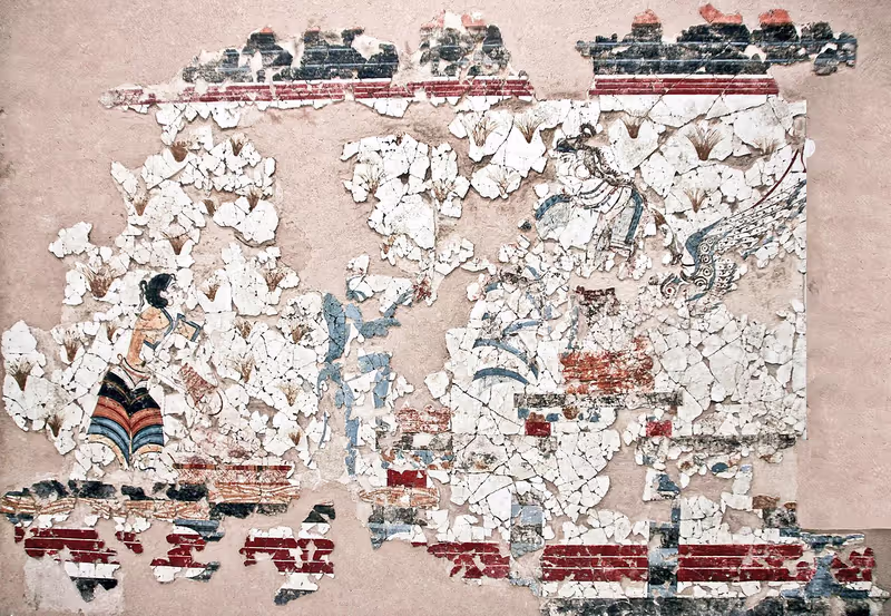 Santorini Private Tour - Frescoes in the Prehistoric Museum