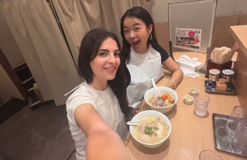 Hyogo Private Tour - at a ramen restaurant 