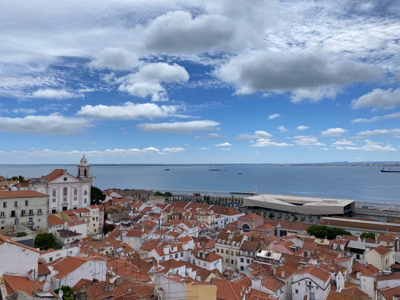 Lisbon Private Tour - Red roofs in Aflame with the view of the Tagus River