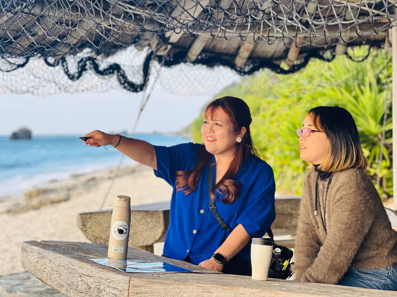 Kagoshima Private Tour - "Look over there!" at Ohama Beach