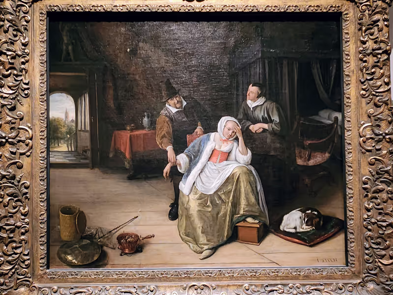 New York Private Tour - The Lovesick Maiden by Jan Steen 
