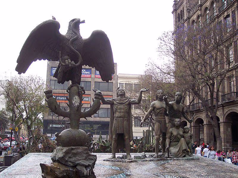 Mexico City Private Tour - Monument to the founding of Mexico in the year 1325.