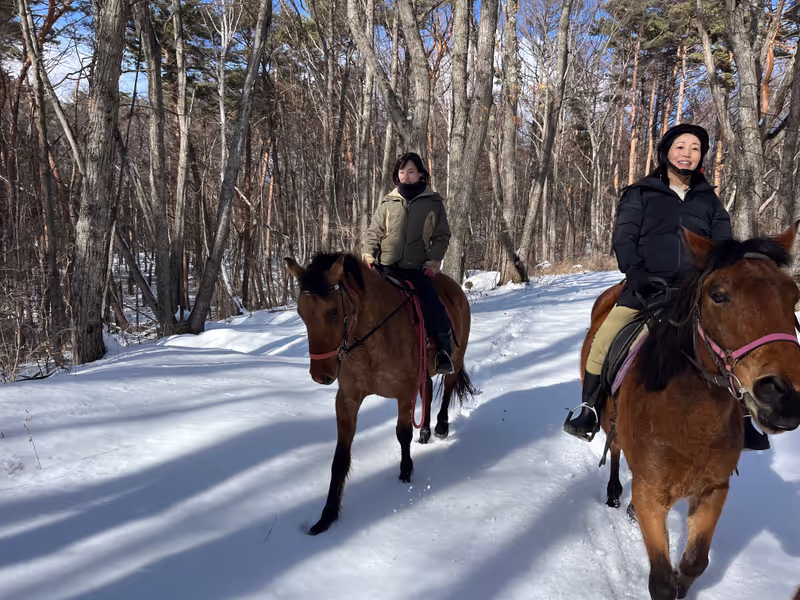 Nagano Private Tour - Horse riding in winter