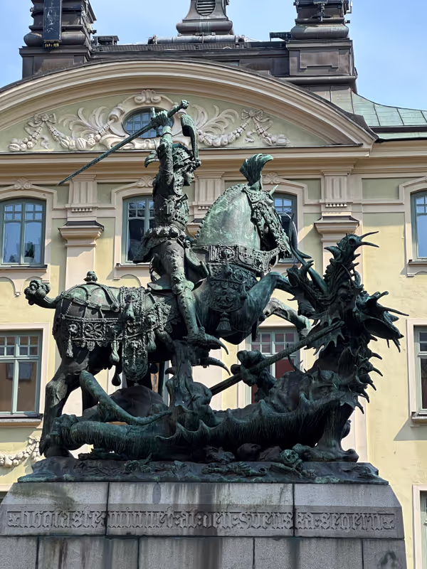 Stockholm Private Tour - Statue of St George and the dragon - the history and background of the statue, you will hear on the tour