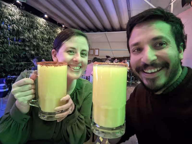 Mexico City Private Tour - Friends Tasting Pulque.