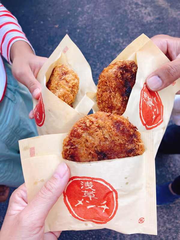 Tokyo Private Tour - Minced meat cutlet