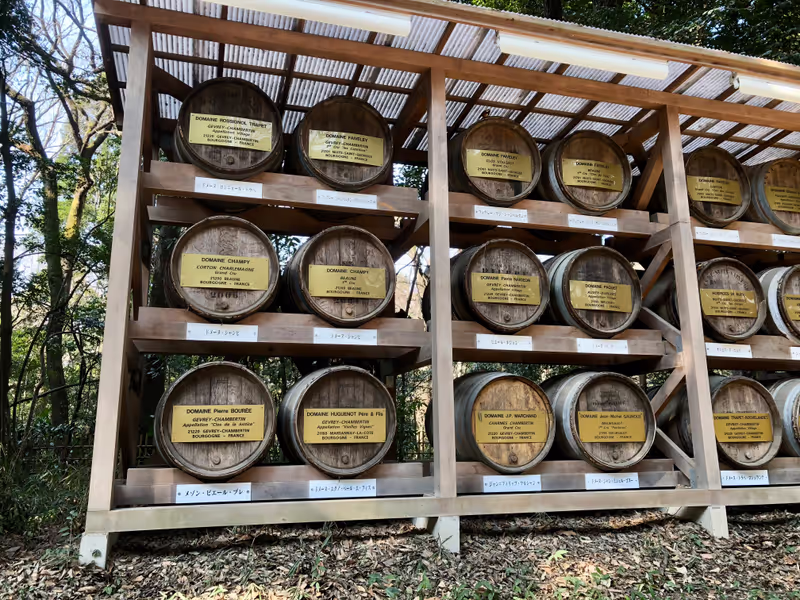 Tokyo Private Tour - Barrels of Consecrated Wine
