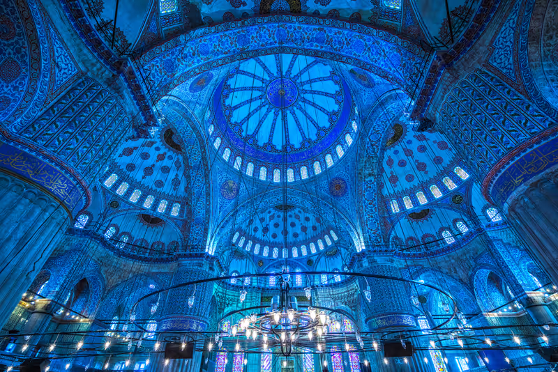 Istanbul Private Tour - Blue mosque interior