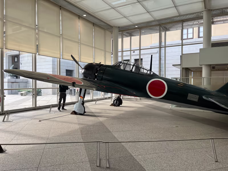 Tokyo Private Tour - A display in Yushukan Museum