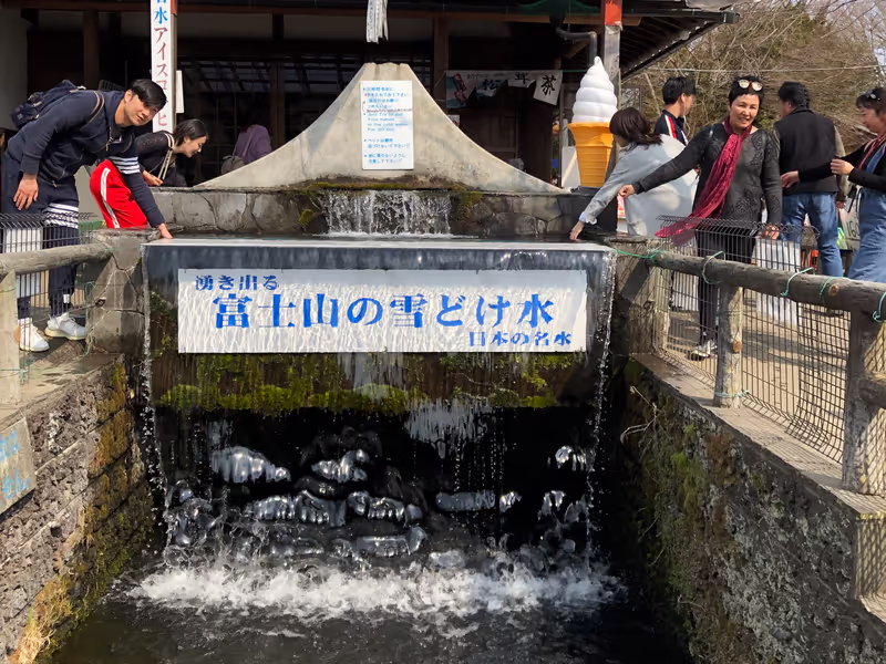 Tokyo Private Tour - Spring water from Mt. Fuji