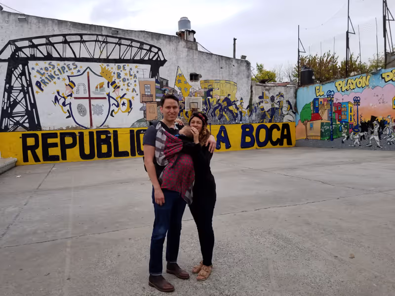 Buenos Aires Private Tour - Soccer court for kids in Caminito, La Boca