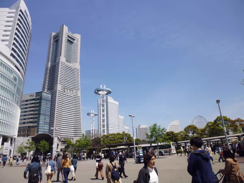 Yokohama Private Tour - In Minato Mirai, there is the second tallest building in Japan. The Land Mark Tower.