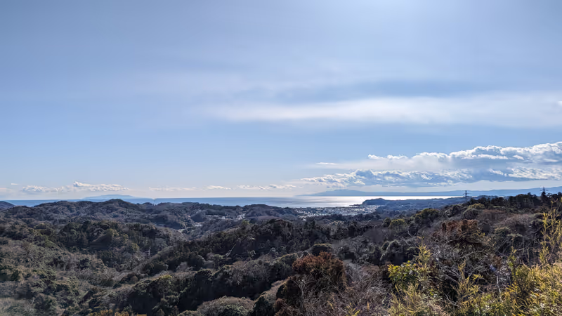 Kamakura Private Tour - A view of Kamakura from the Ten-En Hiking Trail