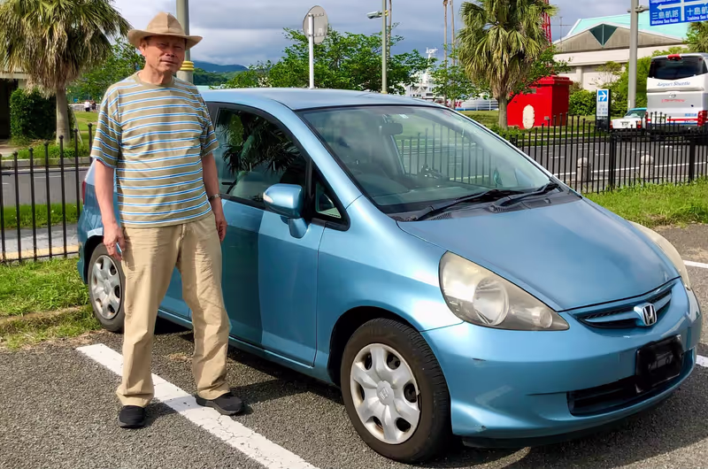 Kagoshima Private Tour - This is my Honda Fit.