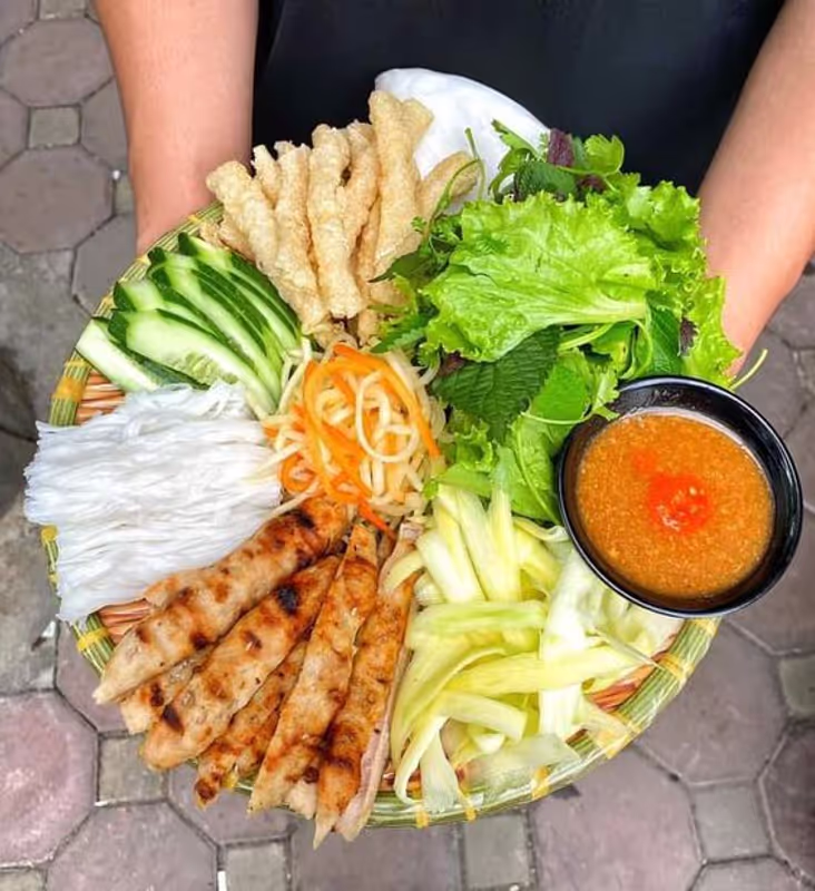 Nha Trang Private Tour - Nem Nướng - Grilled Fermented Pork Roll