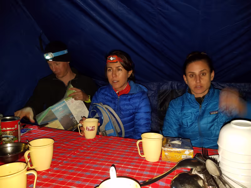 Kilimanjaro Private Tour - Visitor haven hot soup on the Mt Kilimanjaro