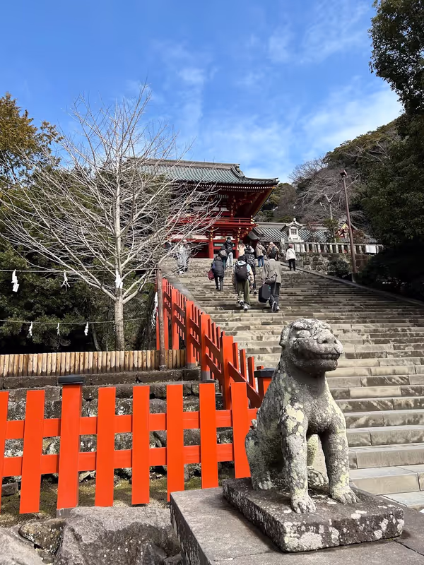 Kamakura Private Tour - It enshrines Hachiman-sama, the guardian deity of