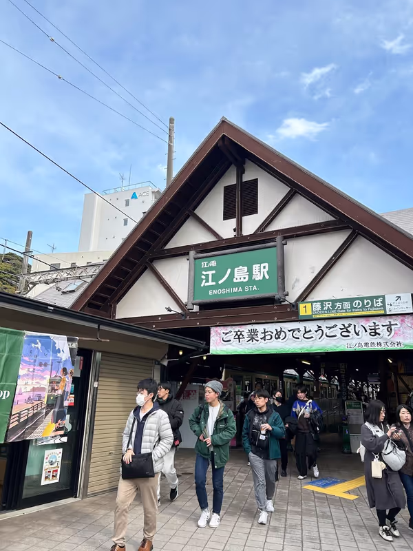 Kamakura Private Tour - Enoshima station of Enoden