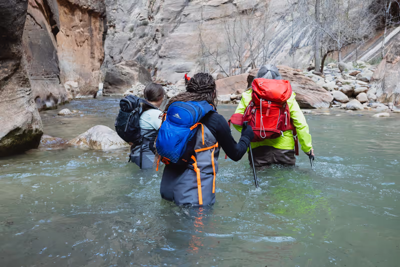 Utah Private Tour - Sometimes it gets a little deep!