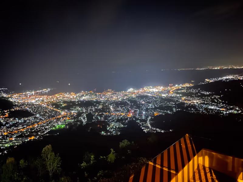 Sapporo Private Tour - Night view from Tenguyama