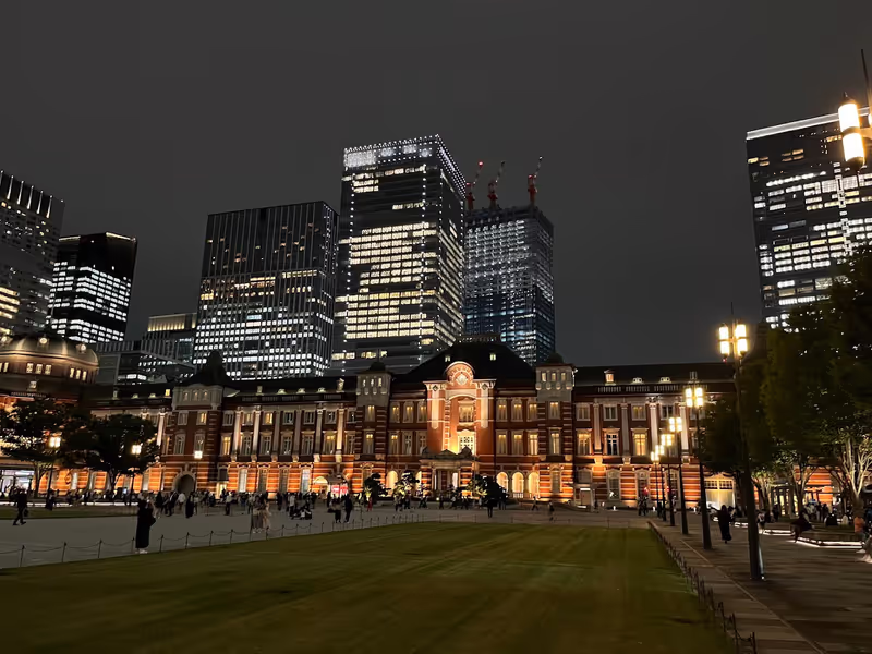 Tokyo Private Tour - Tokyo Station, Night Light-up
