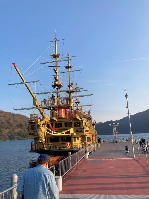 Hakone Private Tour - Viking Cruise Ship on Togendai port.
