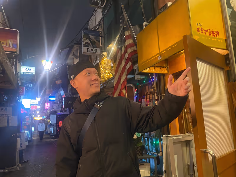 Tokyo Private Tour - Golden Gai Hanazono 3rd st.