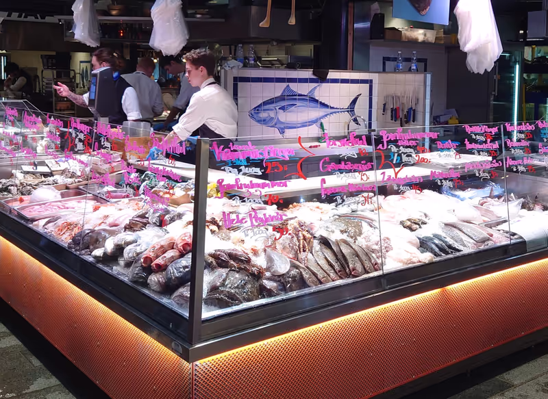 Copenhagen Private Tour - The Copenhagen Fish market has a big selection