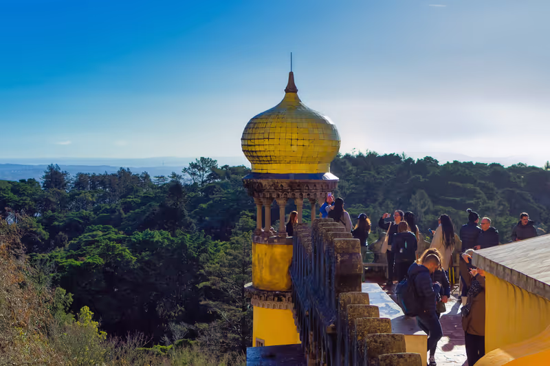 Lisbon Private Tour - Pena dome, overlooking cascais bay