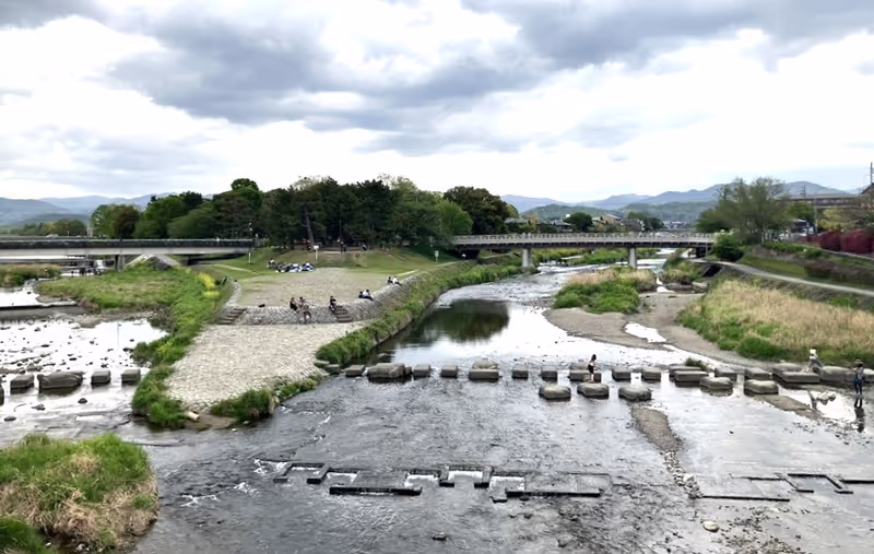 Kyoto Private Tour - Kamogawa delta with stepping stones