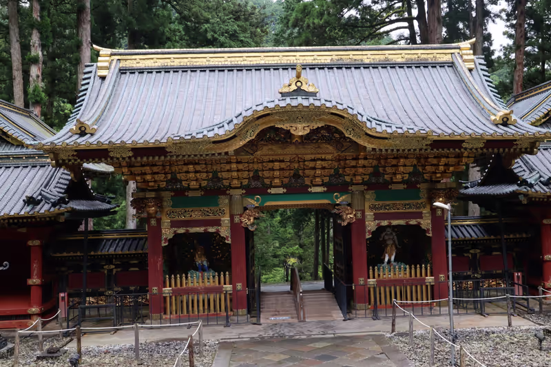 Tokyo Private Tour - Located in the middle of a peaceful forest, Taiyuin-byo with many gates, another UNESCO World Heritage Site, is a smaller but equally grand mausoleum.