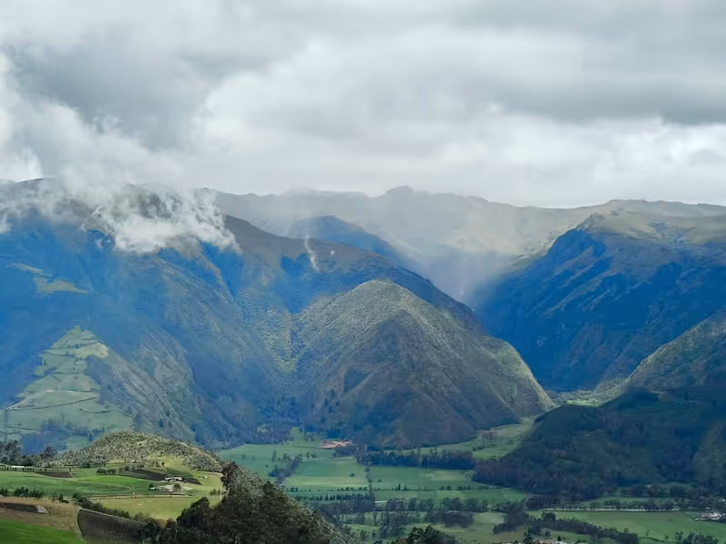 Quito Private Tour - Zuleta valley from above