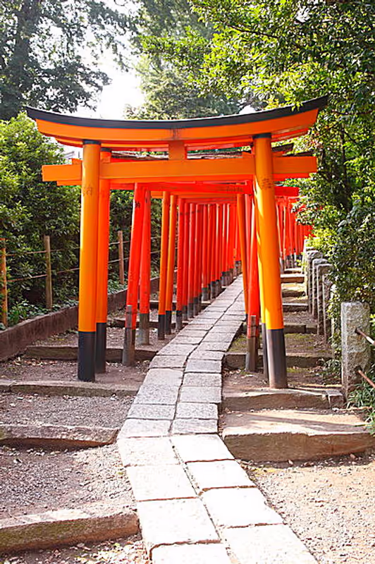 Tokyo Private Tour - Nezu shrine, beautiful Torii gate