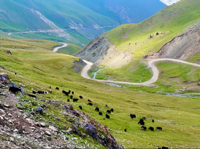 Bishkek Private Tour - On the way to Sonkol