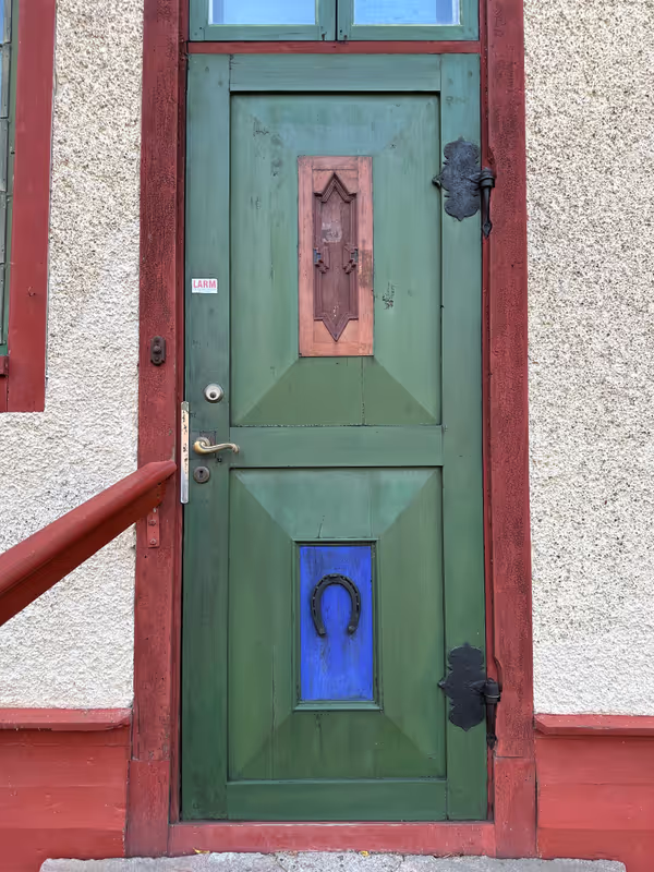Dalarnas Private Tour - Door at the homestead of Carl and Karin Larsson