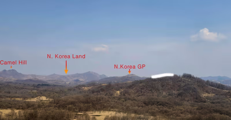 Seoul Private Tour - View at the Peace Observatory.