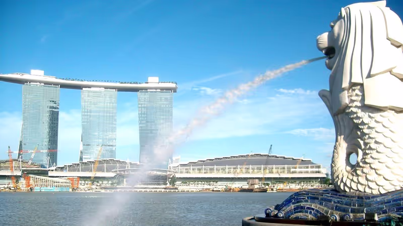 Singapore Private Tour - Marina Bay - Merlion Park