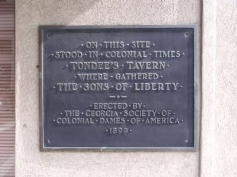 Savannah Private Tour - Tondee's Tavern, Revolutionary meeting locale