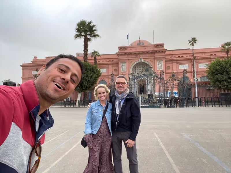 Cairo Private Tour - Infront of the Museum on Tahrir Square