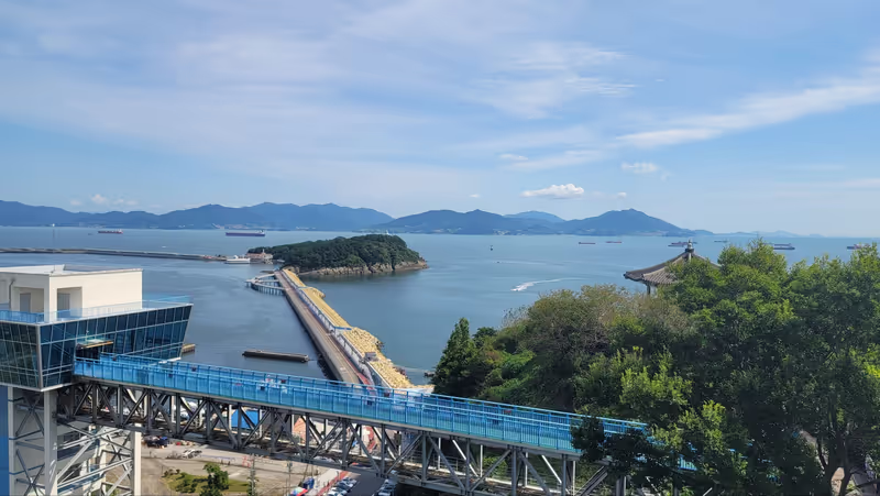 South Jeolla Private Tour - View from the cable car station