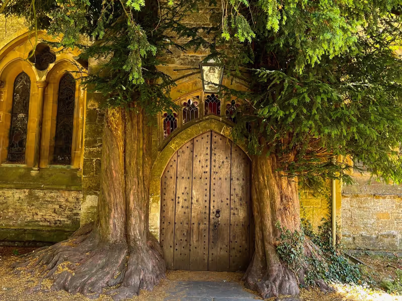 Cotswolds Private Tour - Stow on the Wold St Edward Church door