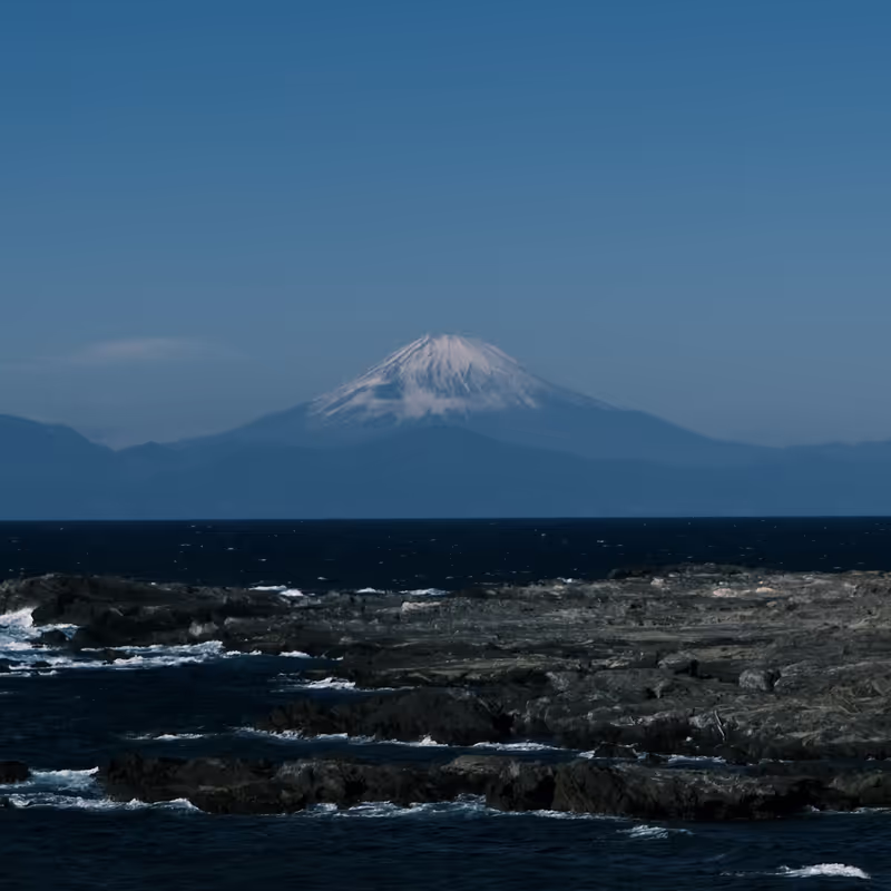 Kanagawa Private Tour - A Stunning View of Mount Fuji from Jogashima.