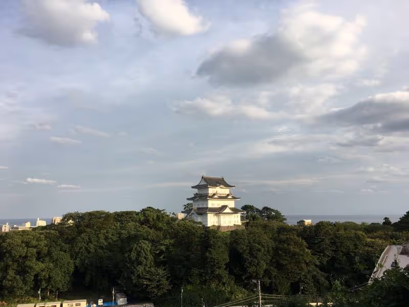 Kanagawa Private Tour - lovely Odawara Castle in the twilight