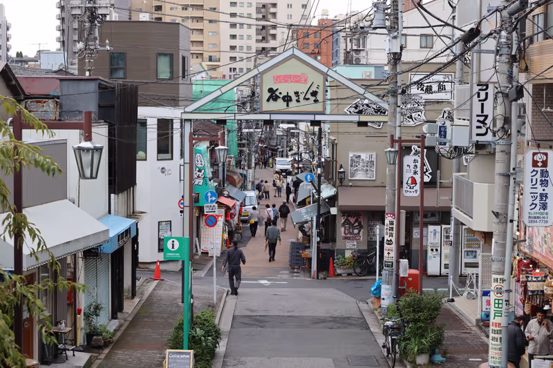 Tokyo Private Tour - Yanaka Ginza, a shopping street which best represents an old town flavor of Tokyo from the past decades.　 It is within walking distance from Ueno Park, and offers a walking tour opportunity different from the metropolitan city feel of other parts of Tokyo. Yanaka remains a residential district where many locals live, and through Yanaka Ginza, visitors can observe the ongoing daily activities and trades. Prices are very reasonable here..